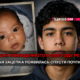 Teen portrait beside a missing-child poster in a cityscape, with a bold news banner about a 2006 abduction case.