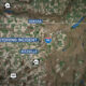 Map showing a skydiving incident location near Ritzville, along Interstate 90 east of Odessa, with highway markers and labeled towns.