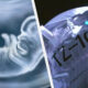 Split-scene collage: left shows a blue-toned ultrasound of a fetal hand, right shows a spacecraft exterior with 'Z-10' marking and panel lines.