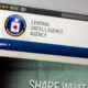CIA homepage header with official seal and the text 'CENTRAL INTELLIGENCE AGENCY' beside it, language selector showing English
