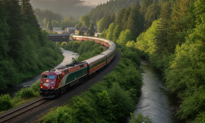 Пассажирский поезд Amtrak Cascades на маршруте Сиэтл — Портленд
