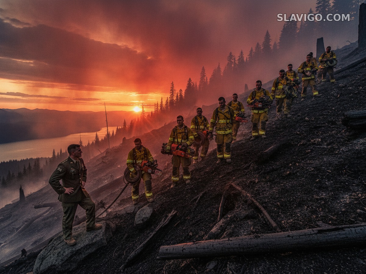 240 военнослужащих JBLM помогают тушить Little Giant Fire