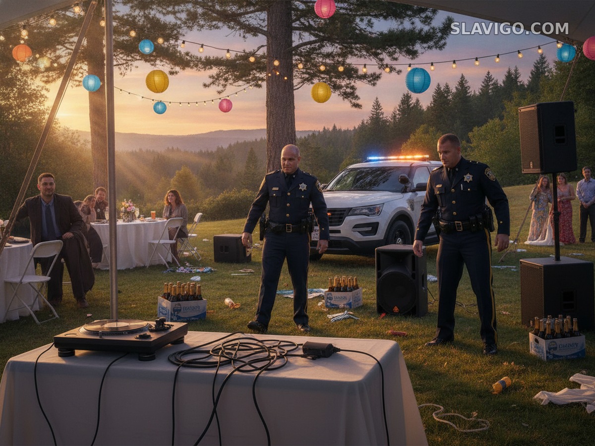 Полицейские на свадьбе задержали вора и вернули DJ-аппаратуру, пиво и Capri Sun