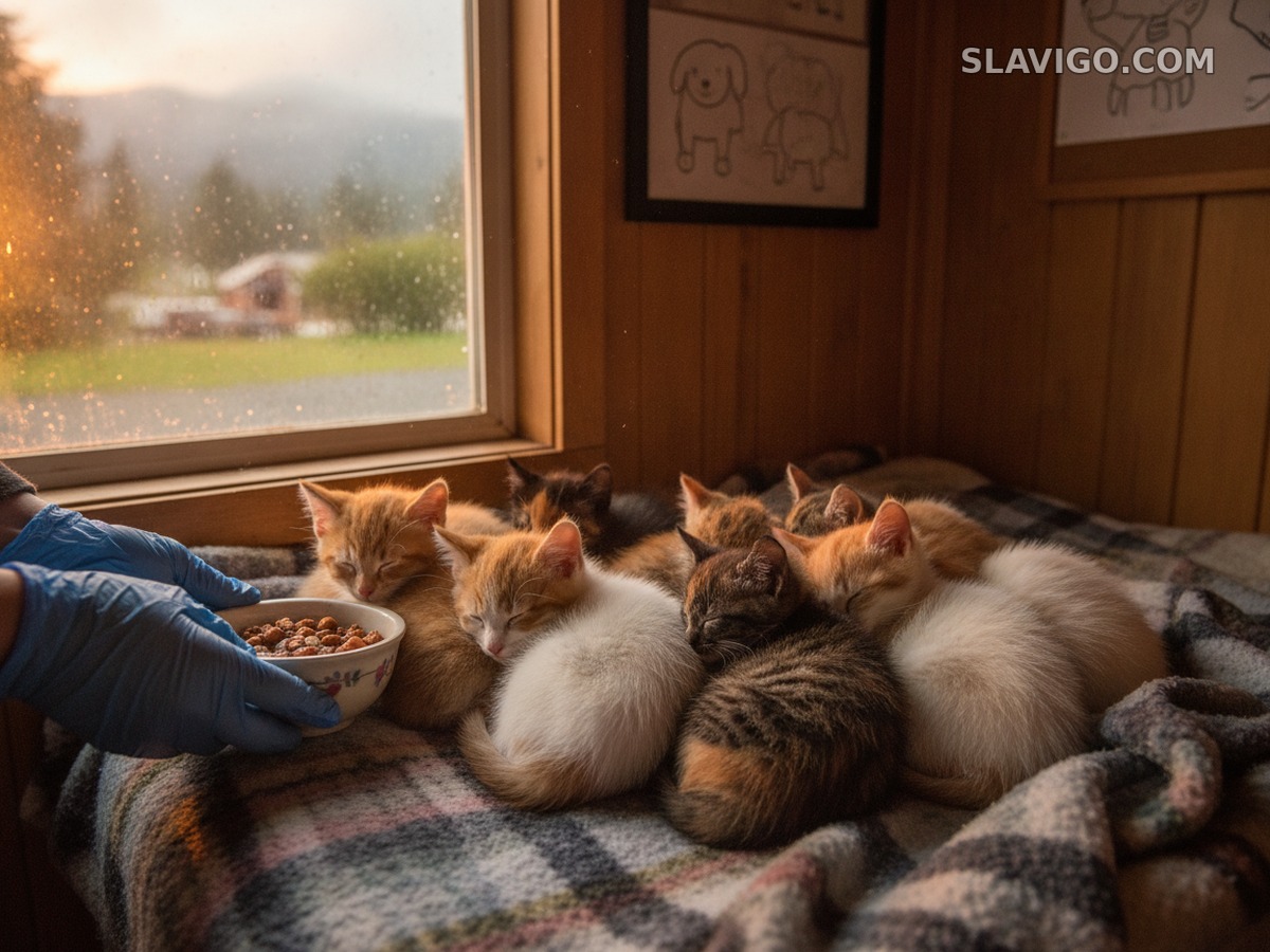 В жилом комплексе Auburn Valley нашли десять брошенных котят