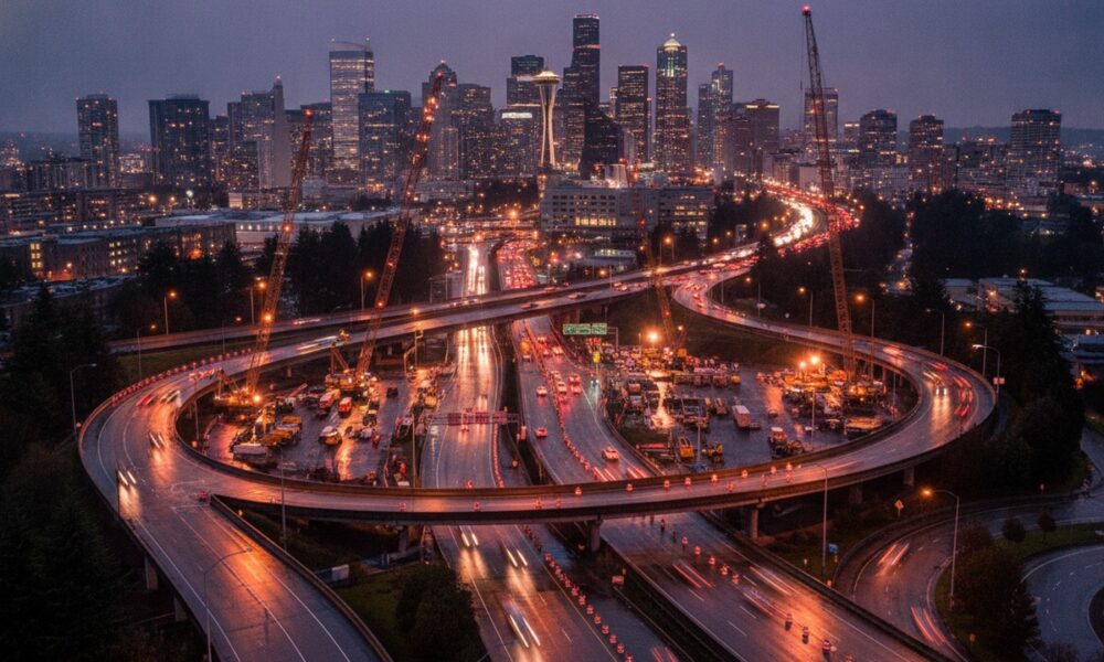 WSDOT предупредил о серии ночных перекрытий I-5 и SR 520