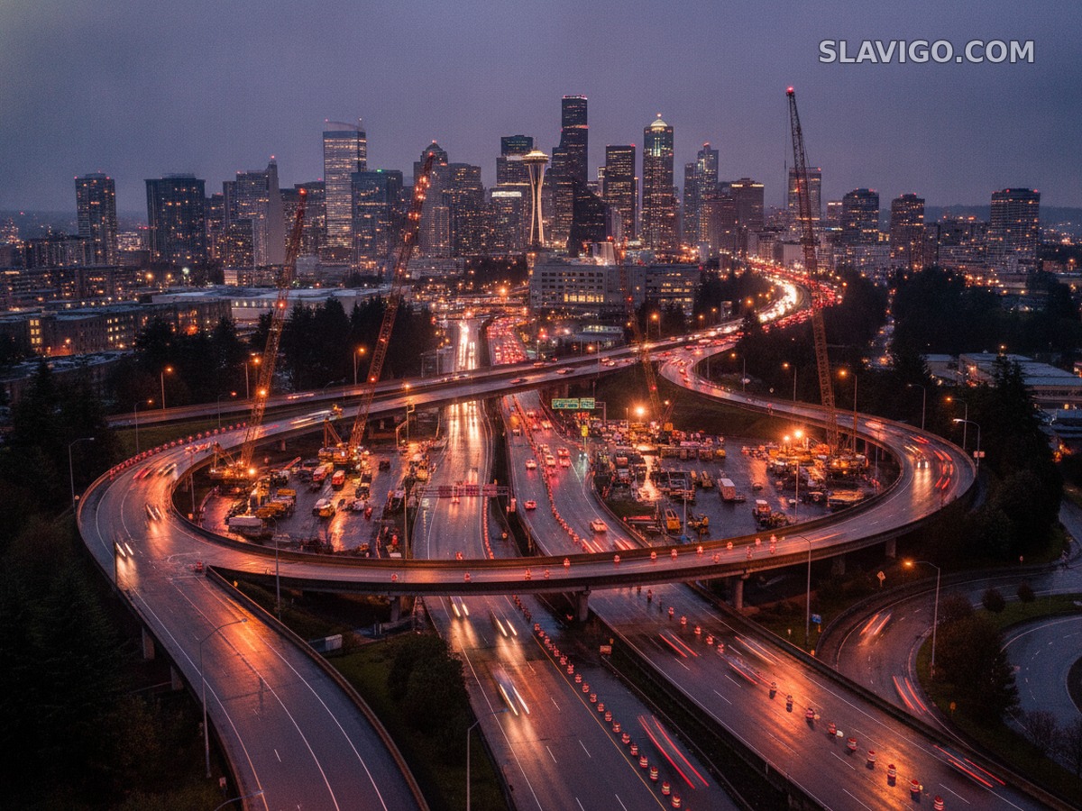 WSDOT предупредил о серии ночных перекрытий I-5 и SR 520