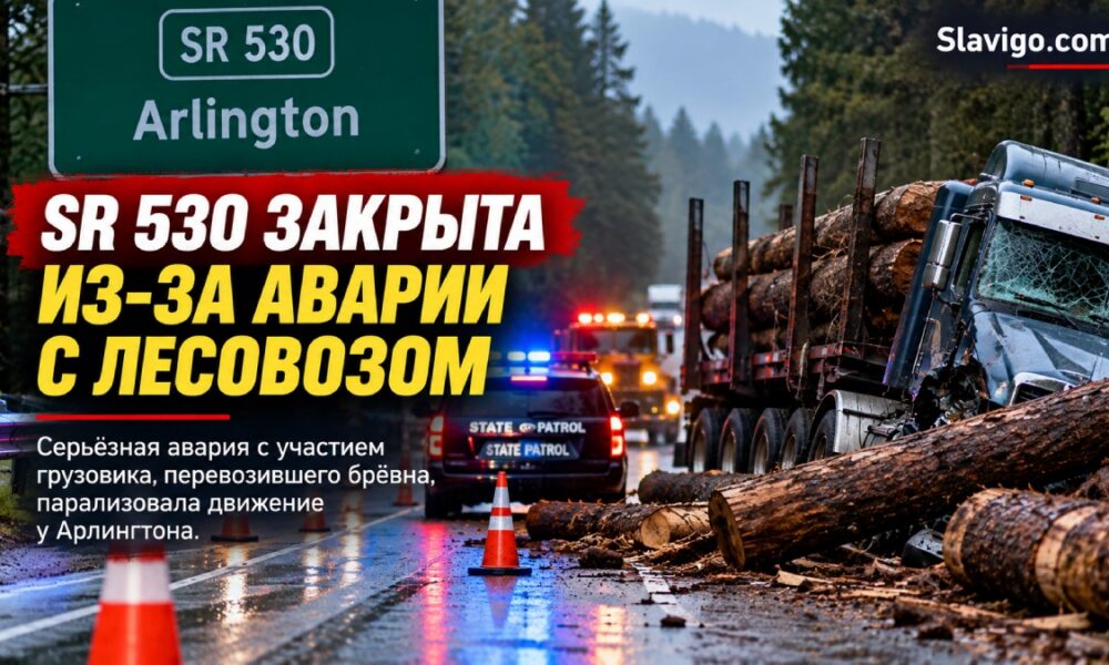 28-летняя женщина погибла в столкновении с лесовозом на SR 530 возле Arlington
