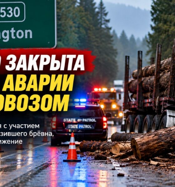 28-летняя женщина погибла в столкновении с лесовозом на SR 530 возле Arlington