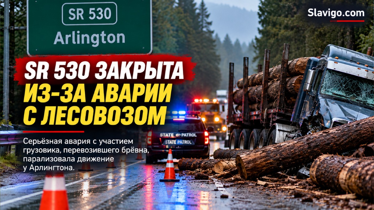 28-летняя женщина погибла в столкновении с лесовозом на SR 530 возле Arlington
