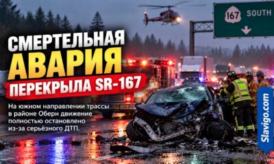 Смертельное ДТП с мотоциклом перекрыло южное направление SR 167 в Auburn