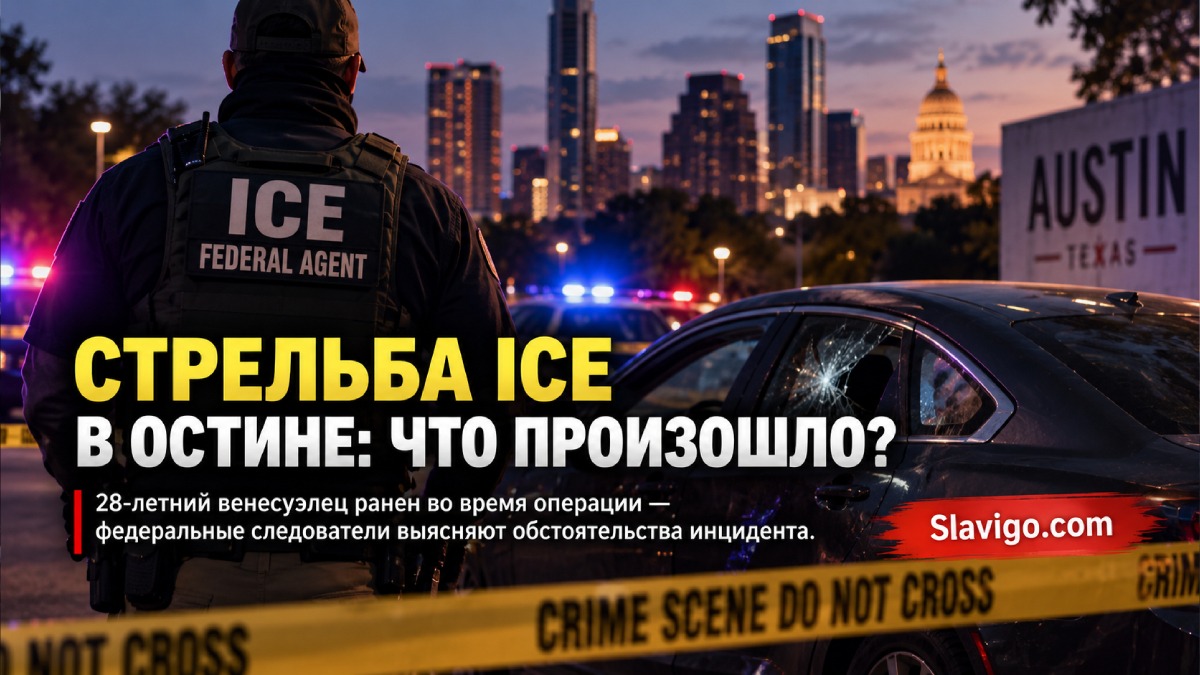 Место стрельбы с участием агента ICE в Остине, штат Техас