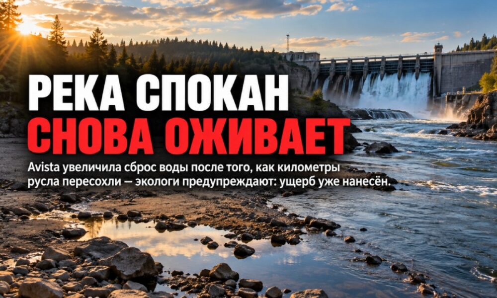 Avista увеличила сброс воды, чтобы вернуть поток в пересохшие участки Spokane River