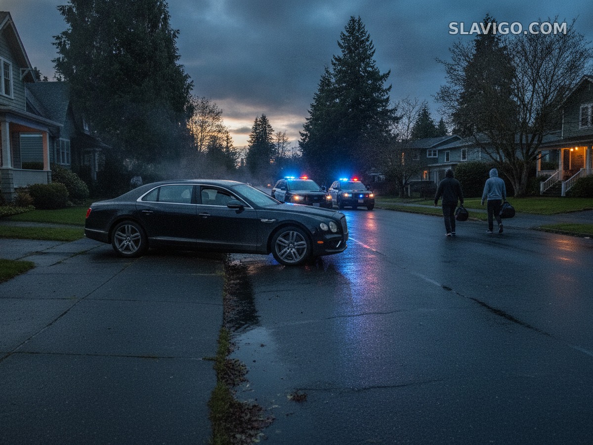Погоня за украденным Mercedes в Ballard закончилась двумя задержаниями