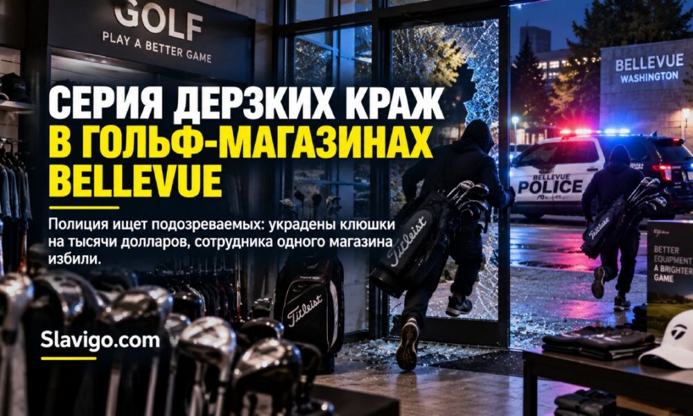 Полиция Bellevue расследует серию краж в магазинах товаров для гольфа