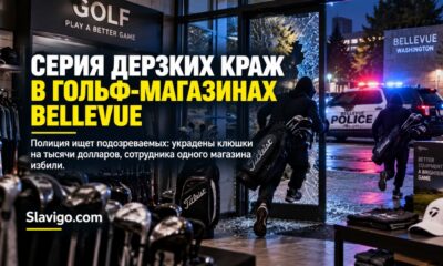 Полиция Bellevue расследует серию краж в магазинах товаров для гольфа