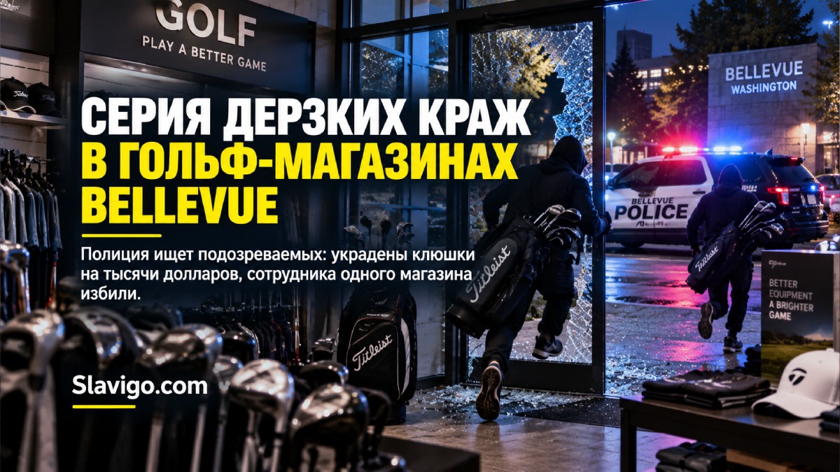 Полиция Bellevue расследует серию краж в магазинах товаров для гольфа