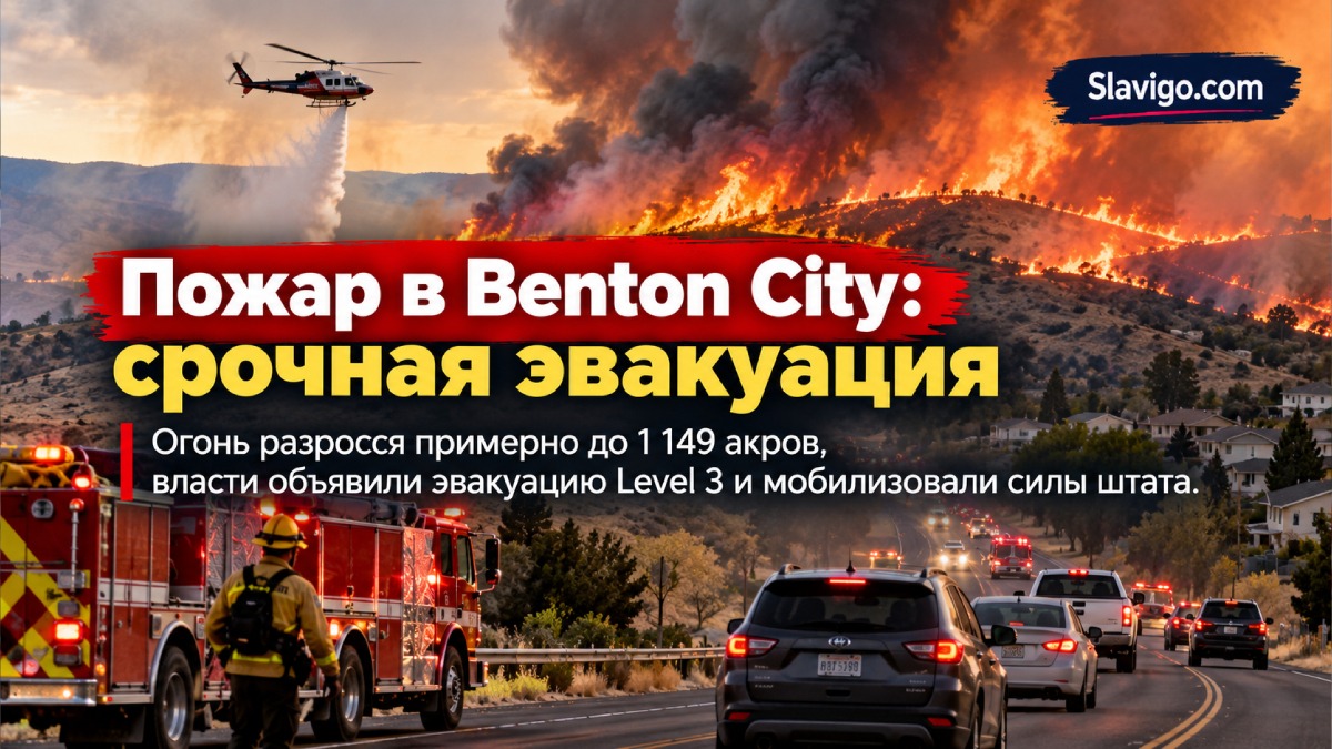 Пожар Second Street возле Benton City вырос до более чем 1 100 акров и вызвал эвакуации