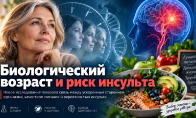 Ускоренное биологическое старение связали с риском ишемического инсульта