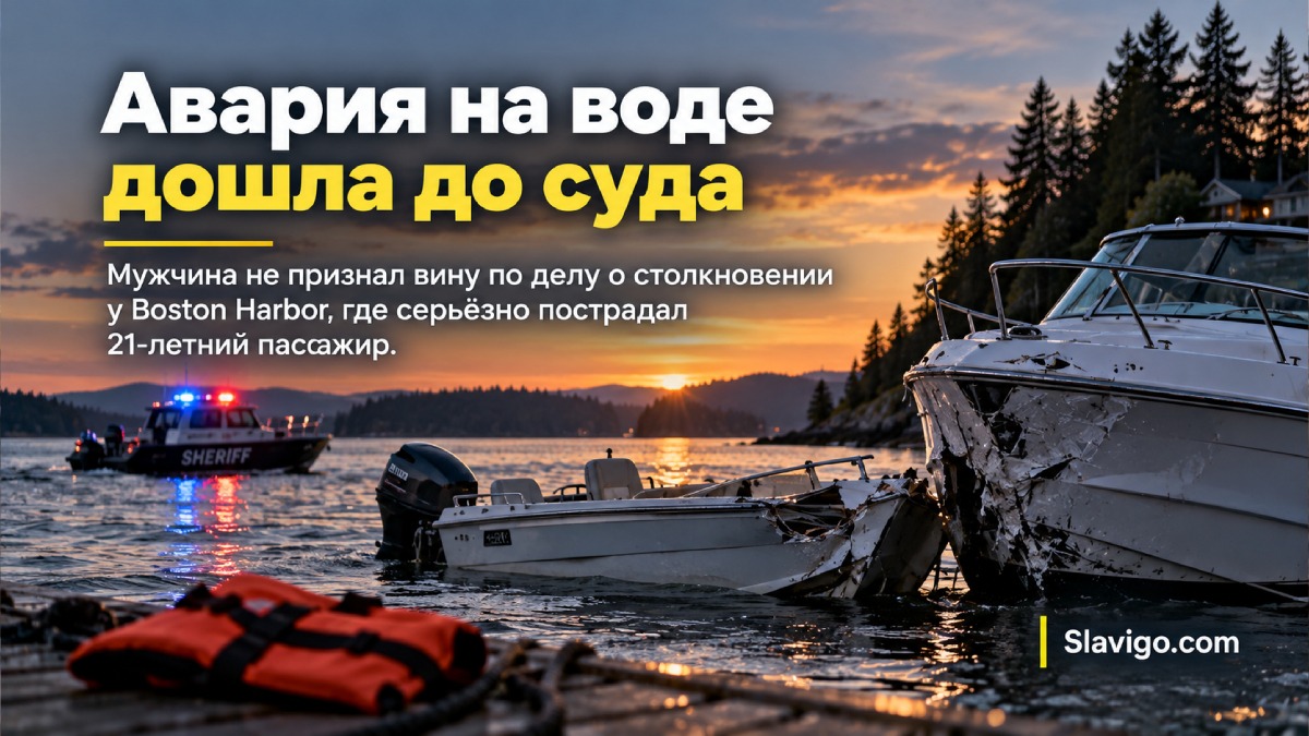 Водитель лодки из Boston Harbor не признал вину по делу о майской аварии