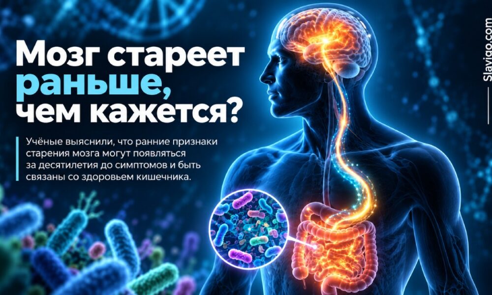 «Возраст» мозга связали с кишечным микробиомом ещё до старости