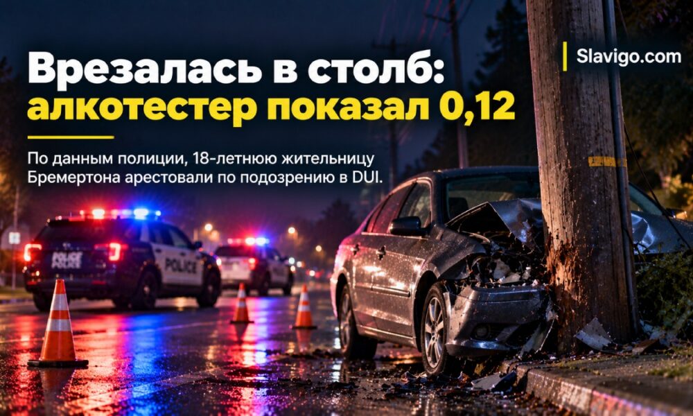В Bremerton 18-летнюю водительницу задержали по подозрению в DUI после аварии