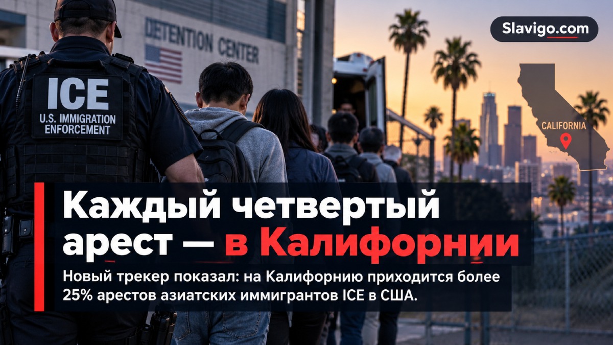 Новый трекер задержаний ICE выходцев из стран Азии в Калифорнии