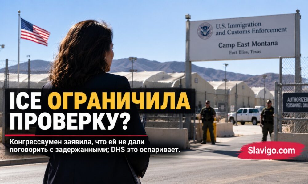 Camp East Montana на базе Fort Bliss и спор о доступе Конгресса к центру ICE