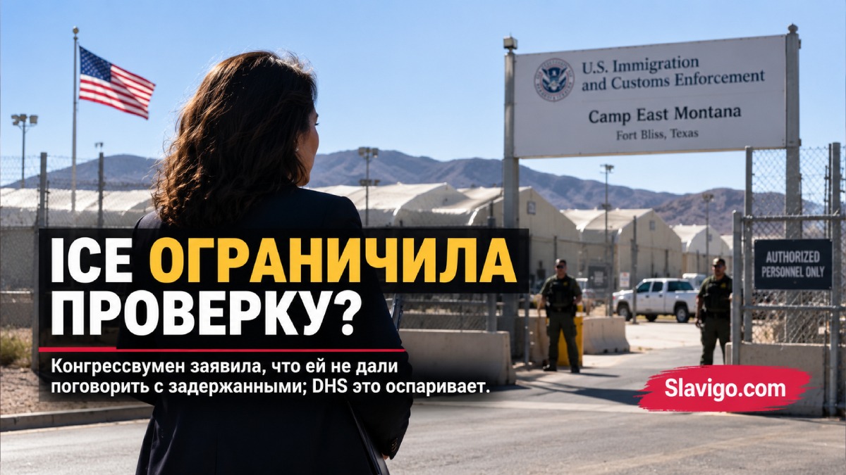 Camp East Montana на базе Fort Bliss и спор о доступе Конгресса к центру ICE