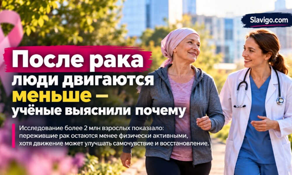 После рака люди остаются менее активными: анализ более 2 млн взрослых