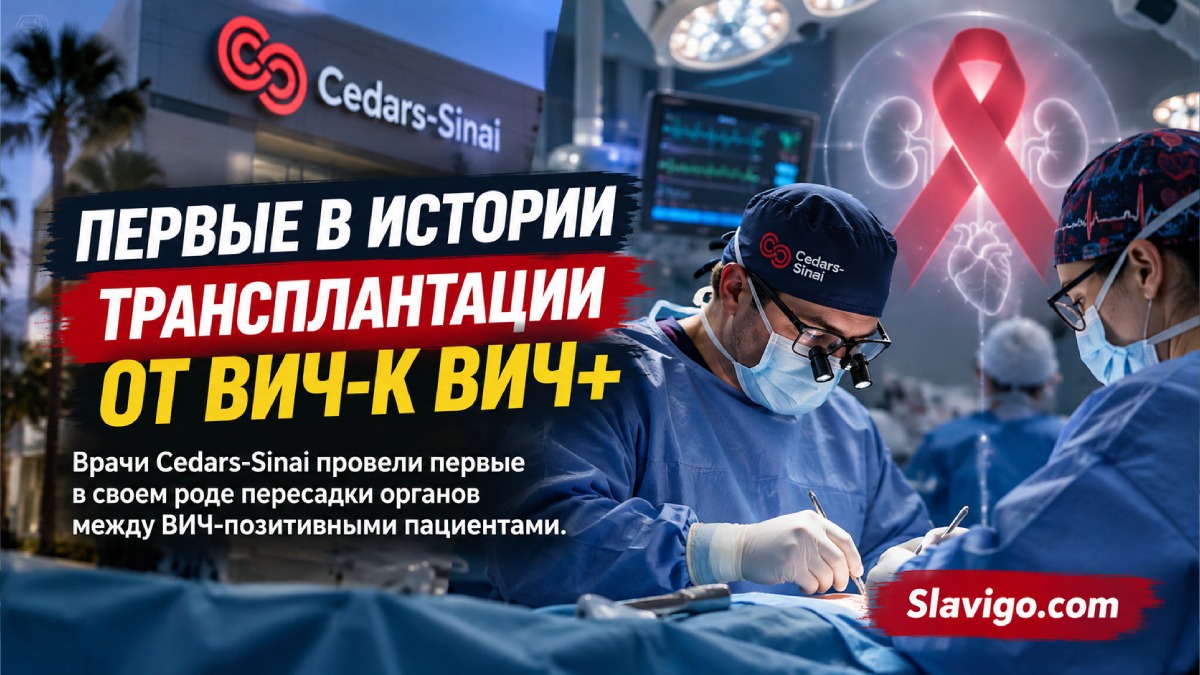 Cedars-Sinai впервые пересадил органы от доноров с ВИЧ реципиентам с ВИЧ