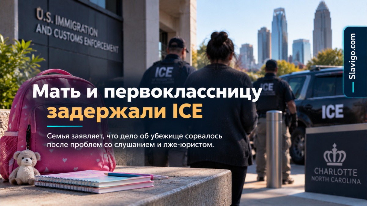 Задержание шестилетней девочки и её матери ICE в Charlotte