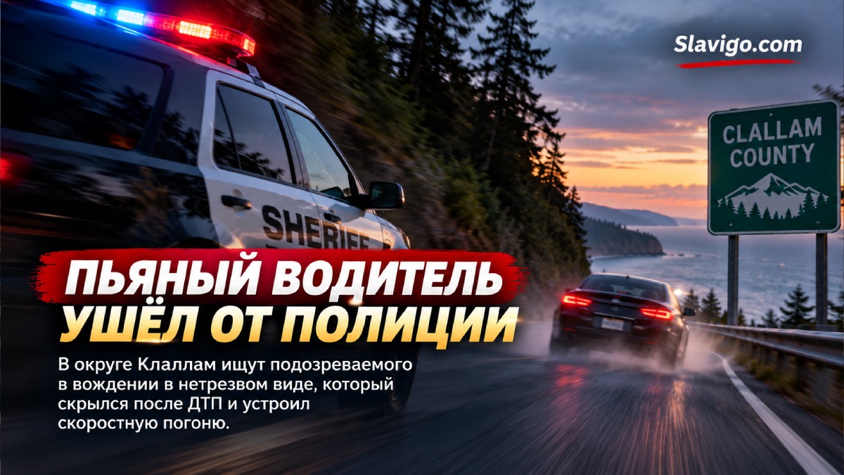В Clallam County разыскивают водителя после опасной погони и hit-and-run