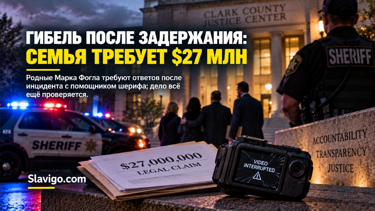 Семья Marc Fogle подала претензию на $27 млн после его гибели при задержании в Clark County
