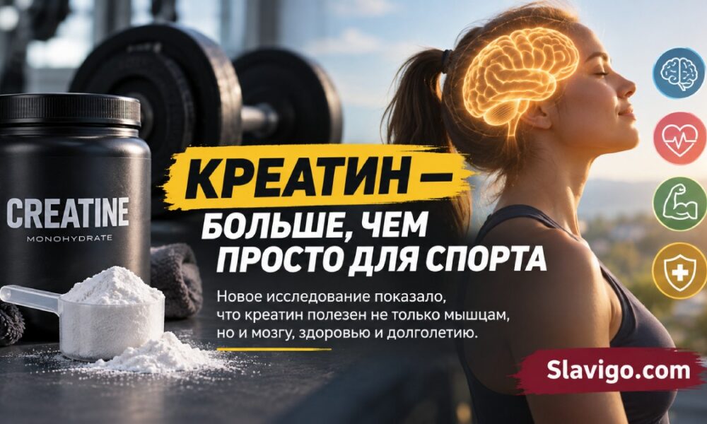 Креатин связали с ростом мышечной массы и силы у людей 45–65 лет в небольшом испытании