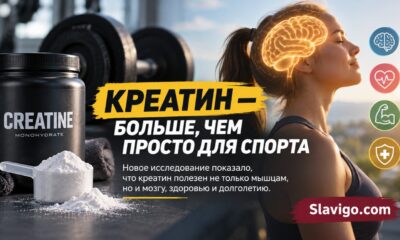 Креатин связали с ростом мышечной массы и силы у людей 45–65 лет в небольшом испытании