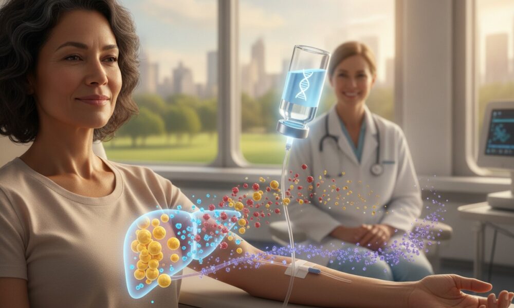 Одна инфузия CRISPR снизила холестерин LDL и триглицериды примерно наполовину на год