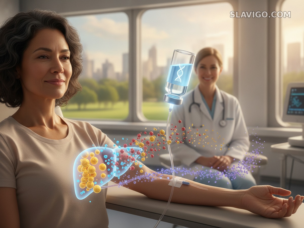 Одна инфузия CRISPR снизила холестерин LDL и триглицериды примерно наполовину на год