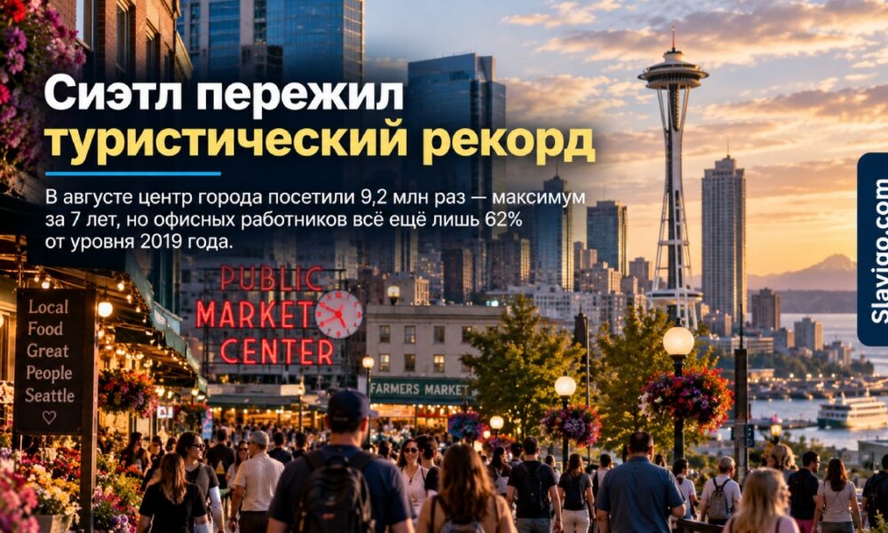 Downtown Seattle зафиксировал самый высокий поток посетителей за семь лет