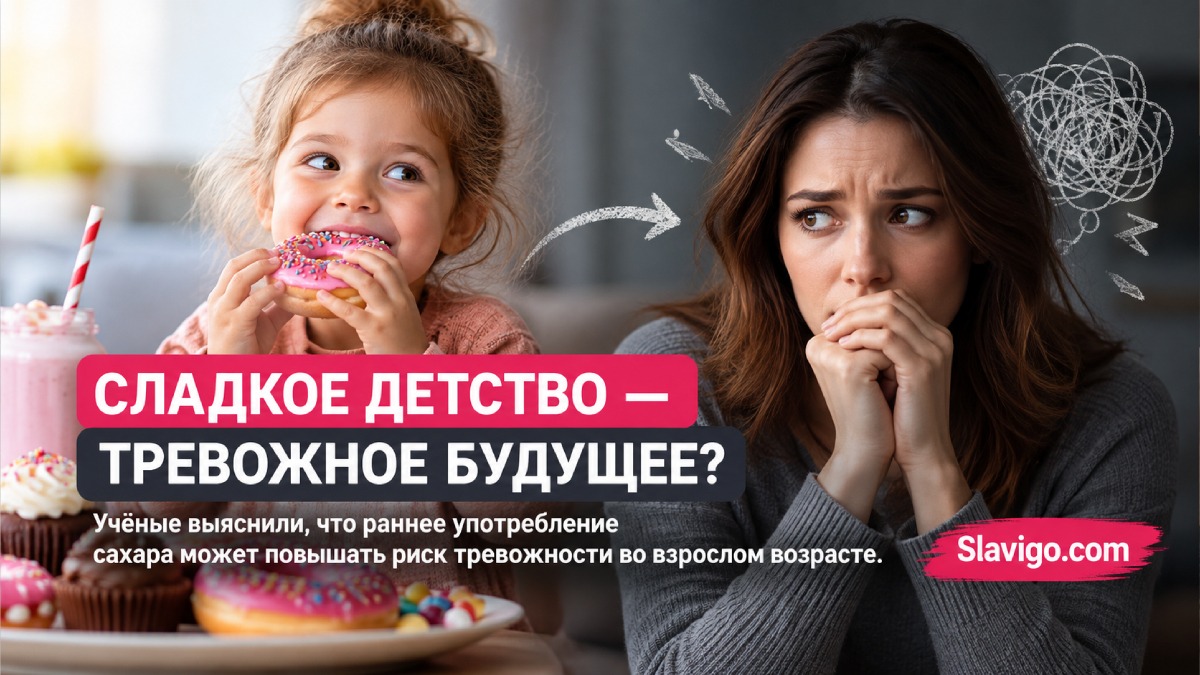 Меньшее воздействие сахара в первые 1000 дней жизни связали с меньшим риском тревожности