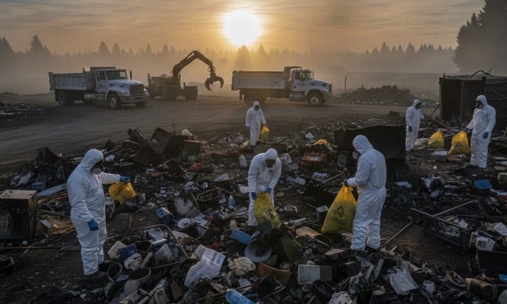 EPA очистило от опасных веществ половину сгоревших объектов в районе Spokane