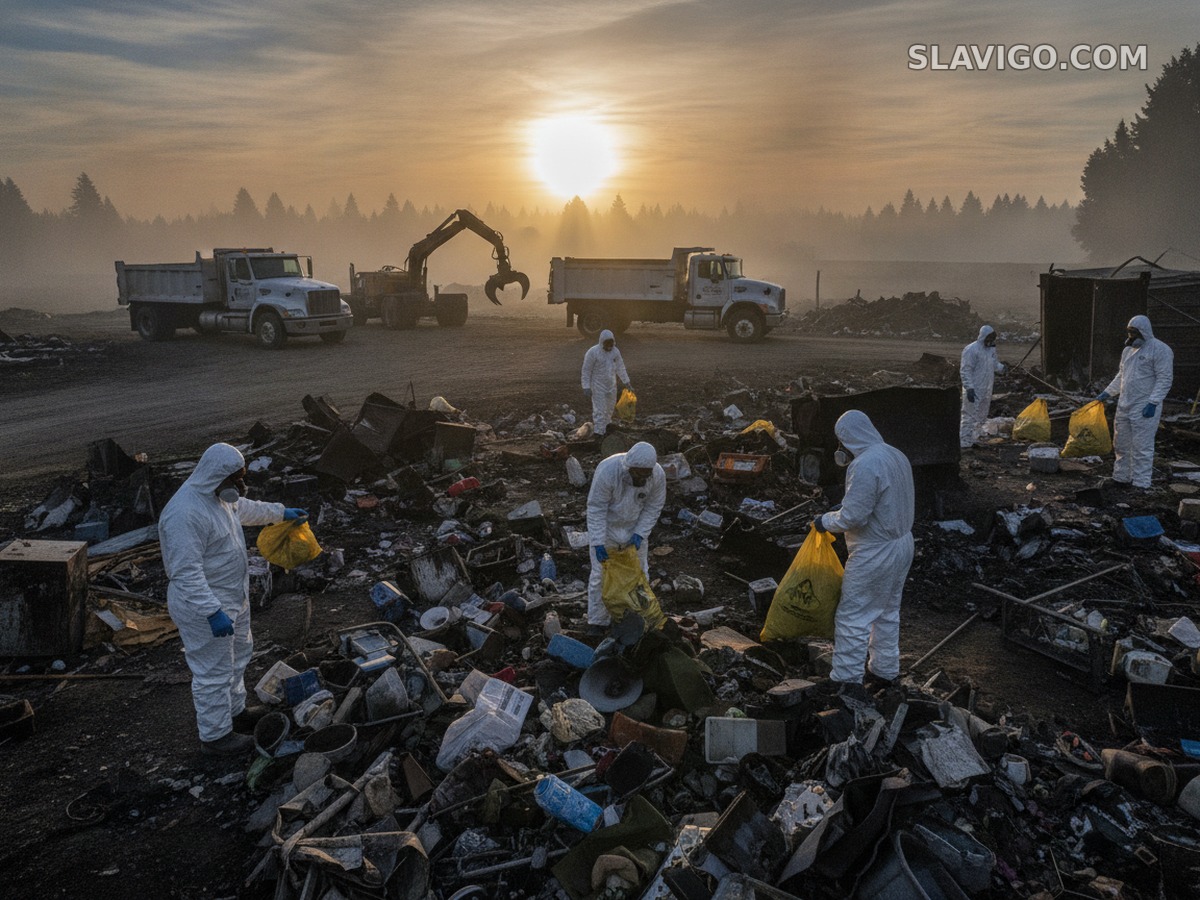 EPA очистило от опасных веществ половину сгоревших объектов в районе Spokane