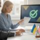 Украинский работник проверяет документы TPS и разрешение на работу в США