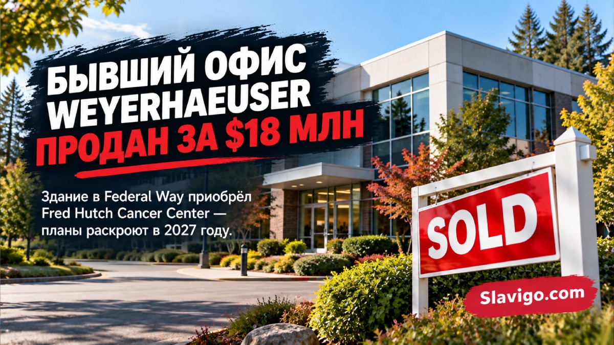 Fred Hutch купил бывшее офисное здание Weyerhaeuser в Federal Way за $18 млн