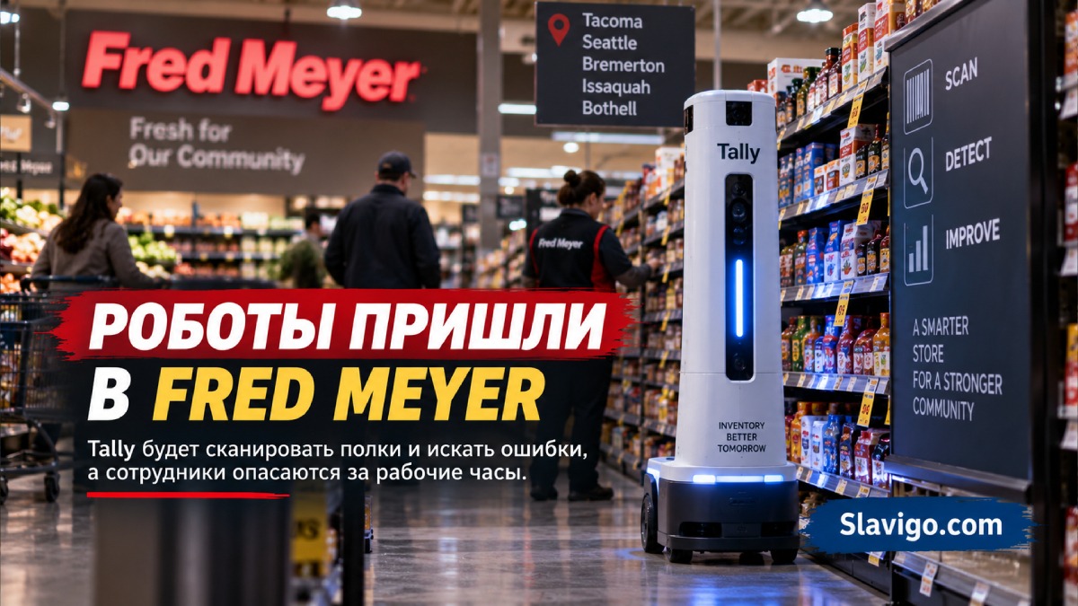 В Fred Meyer на Pacific Northwest появились роботы Tally для проверки полок