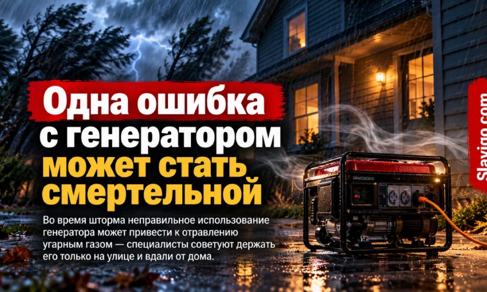 Генератор во время отключения света может вызвать отравление угарным газом: правила безопасности