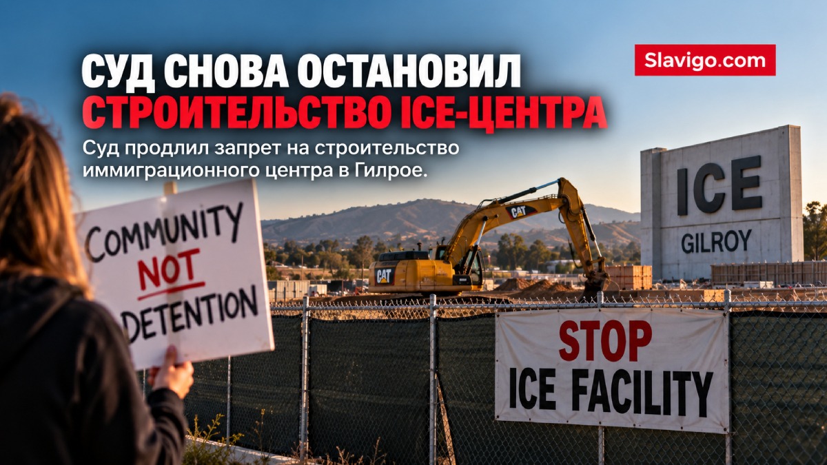 Временная остановка строительства объекта ICE возле Гилроя