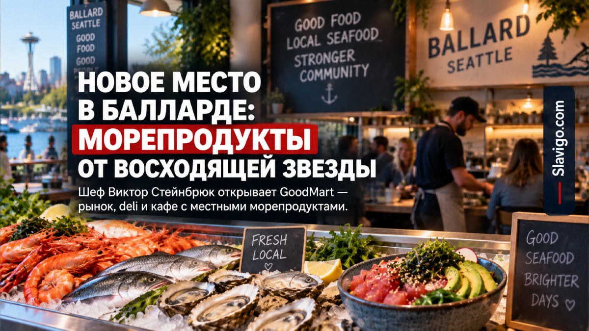 В Ballard откроется GoodMart — рыбный рынок, deli и кафе на 40 мест