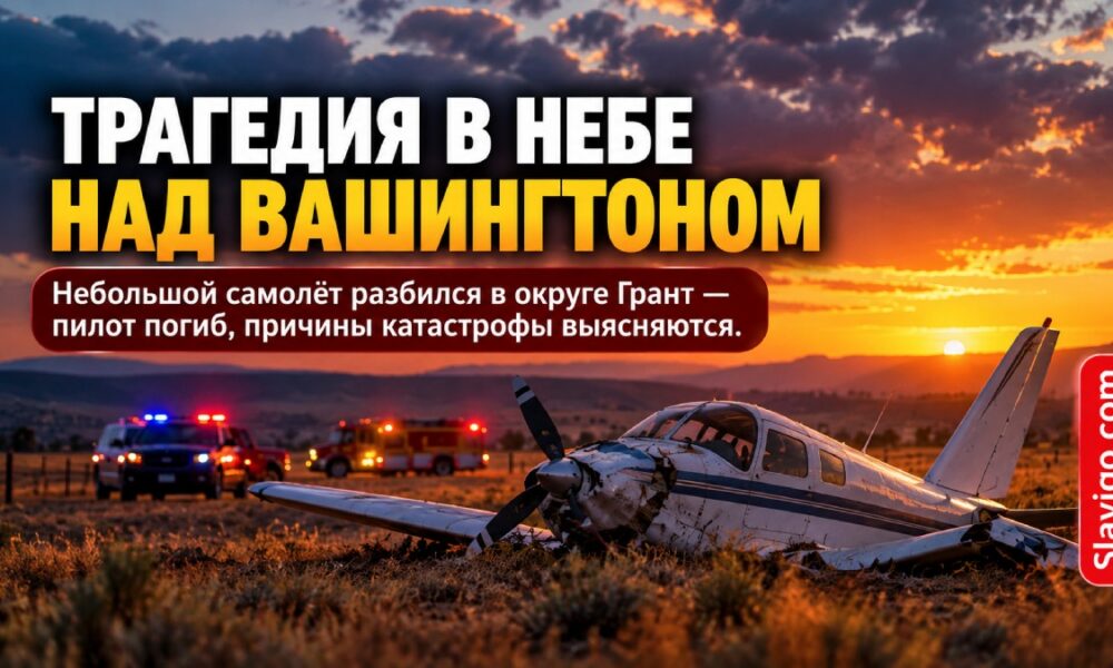 Пилот погиб при крушении небольшого самолёта в Grant County