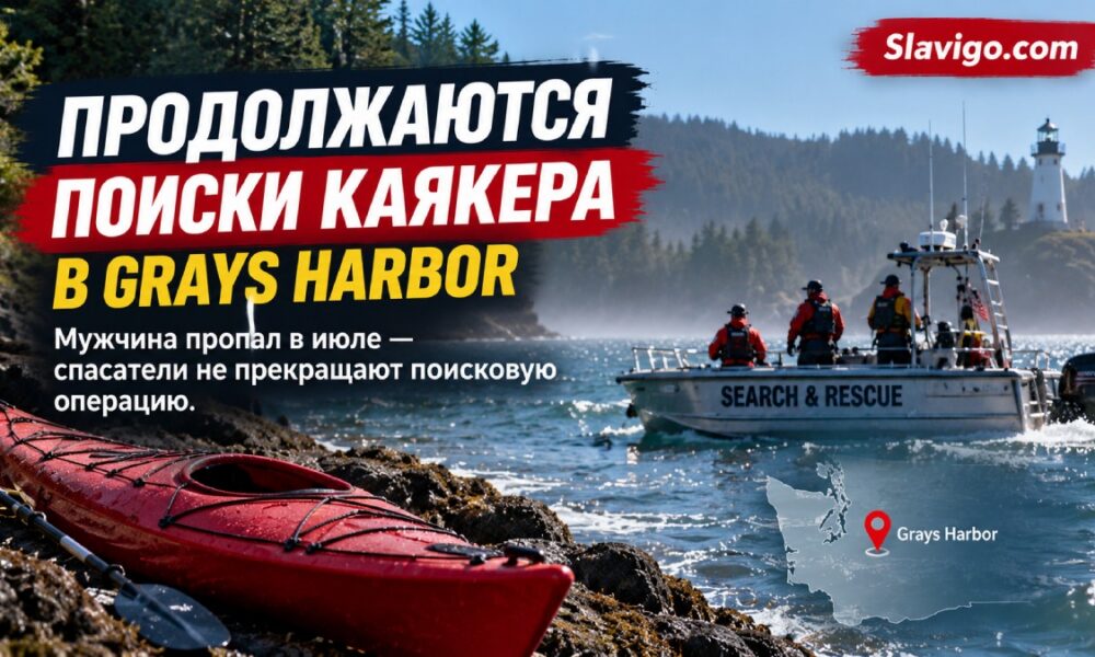 В Grays Harbor возобновили масштабные поиски каякера, пропавшего в июле