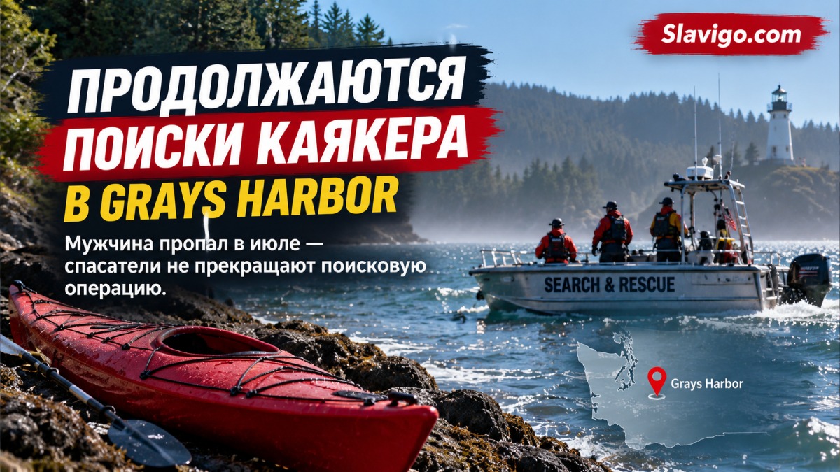 В Grays Harbor возобновили масштабные поиски каякера, пропавшего в июле